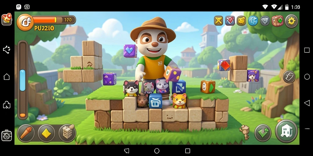 Gameplay seru dari 6CF yang menantang pemain dengan teka-teki.