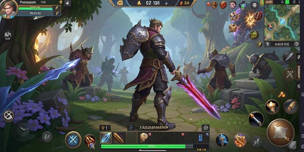 Screenshot menunjukkan aksi seru dalam gameplay MMORPG.
