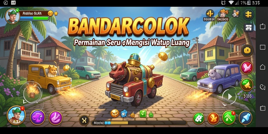 Tampilan menarik dari gameplay seru BANDARCOLOK.