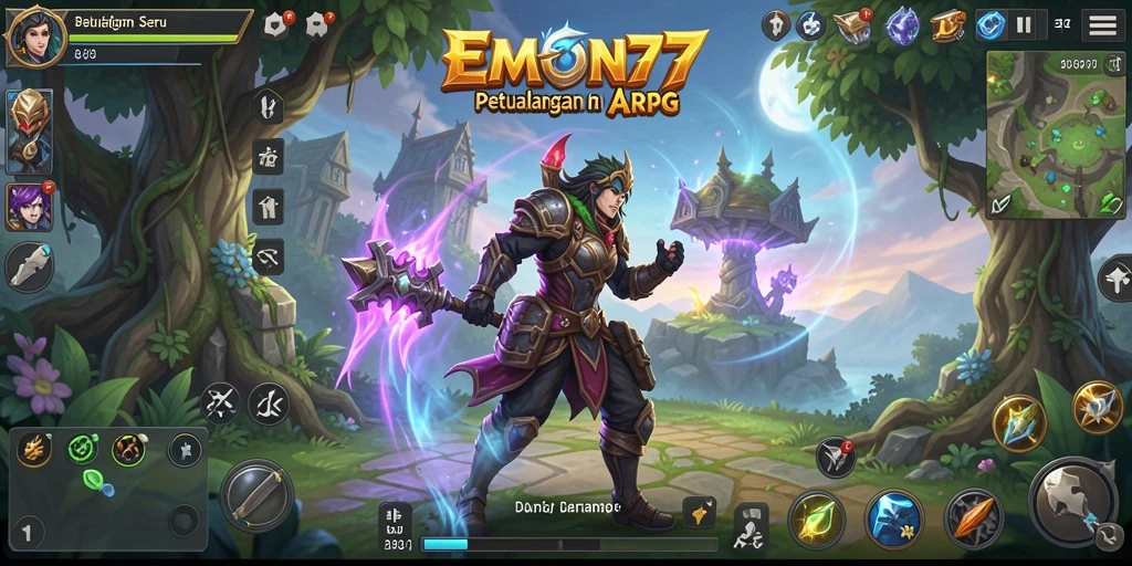 Pemandangan seru dalam gameplay <strong>EMON77</strong> yang penuh aksi.