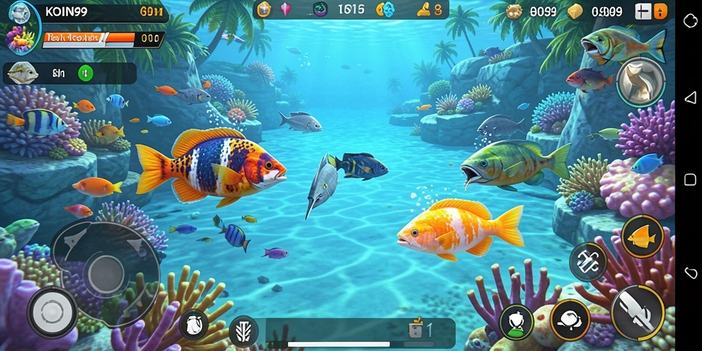 Menggambarkan aksi menembak ikan yang mendebarkan di KOIN99.
