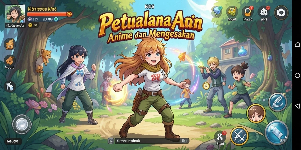 Screenshot N06 menunjukkan karakter anime dalam aksi mendebarkan.