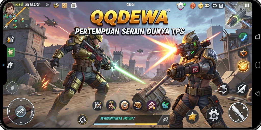Screenshot gameplay QQDEWA yang menampilkan pertempuran yang mendebarkan.