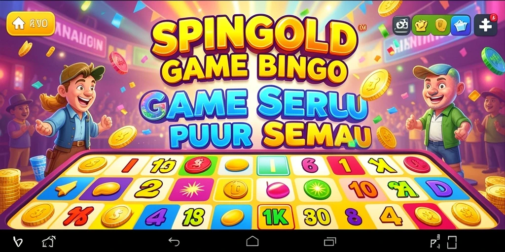 Tampilan gameplay SPINGOLD yang menyenangkan dengan interaksi Bingo.