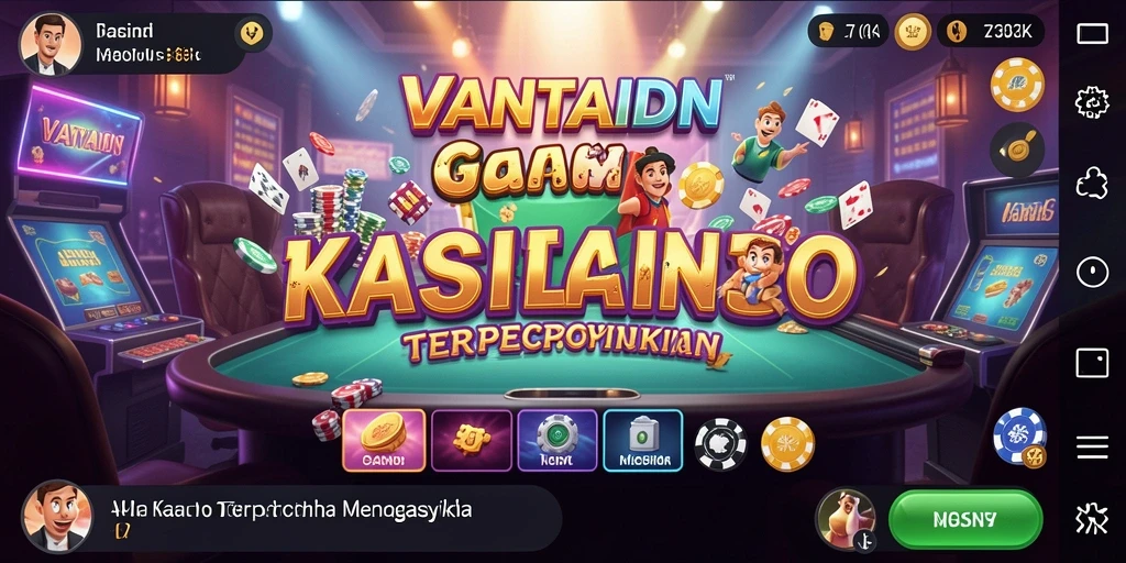 Tampilan screenshot <strong>VANTAIDN</strong> menunjukkan gameplay Kasino yang menarik dan interaktif.